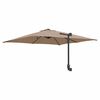 vidaXL Dārza parasols Pelēkbrūna 248,5 x 247,5 x 160 cm