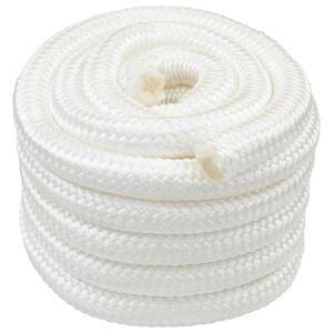 vidaXL Laivu virvju 3 mm 10 m Balts