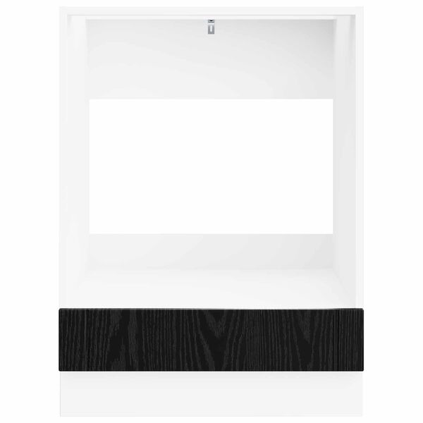 vidaXL Virtuves Skapis Melns ozolkoks 60 x 46 x 81,5 cm