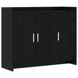 vidaXL Puse Melns ozols 98,5 x 33 x 80 cm Inženierijas koks