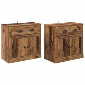 vidaXL Sānu skapji 2 gab. Vecs koks 70 x 35,5 x 67,5 cm