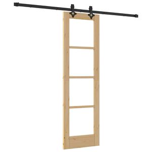 vidaXL Slīdo&scaron;ās durvis Dabiska 61 x 198,5 cm