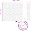 vidaXL Žoga āķis Pelēka 100 x 1,4 m (50 mm siets) Tērauds un PVC