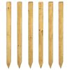 vidaXL Žoga stabi 6 gab. Brūna 150 cm Priedes masīvkoks