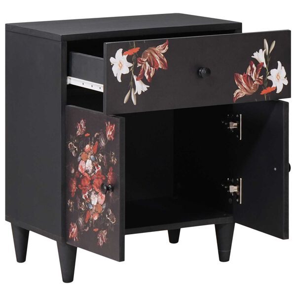 vidaXL Naktsgaldiņš Daudzkrāsains 50 x 33 x 60 cm Cieta mango koksne