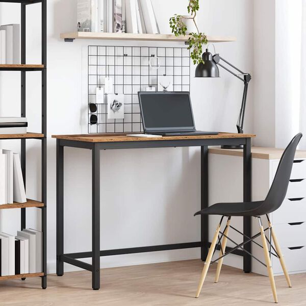 vidaXL galds Vecs koks 80 x 50 x 76,5 cm Inženieru koks un tērauds