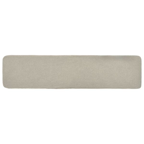 vidaXL kāju soliņ&scaron;, 120x28x26 cm, krēmkrāsas audums