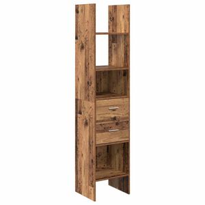 vidaXL Grāmatplaukts 2 līmeņi 40 x 35 x 180 cm Inženierijas koks