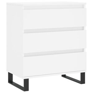 vidaXL kumode, balta, 60x35x70 cm, inženierijas koks