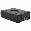 vidaXL Auto Seifs ar slēdzeni Melna 22 x 16 x 7 cm Tērauds