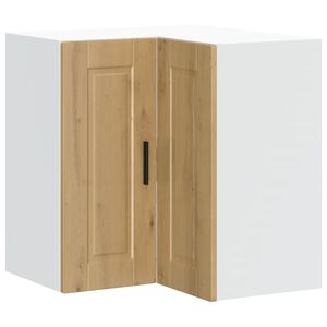 vidaXL virtuves sienas stūra skapis Porto koka krāsa inženierijas koks