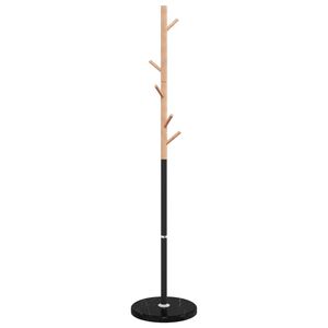 vidaXL mēteļu pakaramais, melns, 172 cm, pulverkrāsota dzelzs