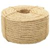 vidaXL virve, 6 mm, 250 m, 100% sizals