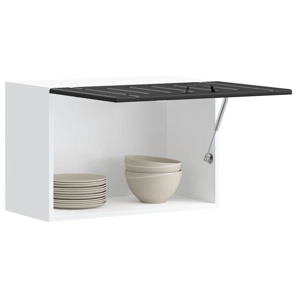 vidaXL virtuves sienas skapis "Lucca" Black Engineered Wood