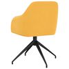 vidaXL virtuves krēsli, 6 gab., sinepju dzeltens samts
