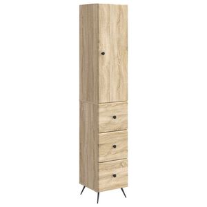 vidaXL Skapju komplekts 2 pcs Sonomas ozols 34,5 x 34,5 x 90 cm