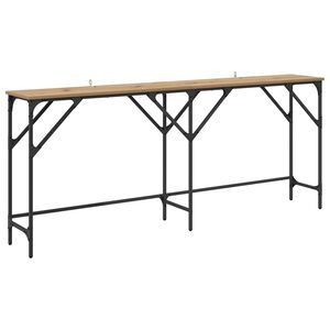 vidaXL Konsoles galds Artisānā ozols 180 x 30 x 75 cm