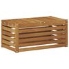 vidaXL Āra krēsla sols Dabiska 79 x 43 x 37 cm Cietā akācijas koks