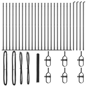 vidaXL Žoga āķis Pelēka