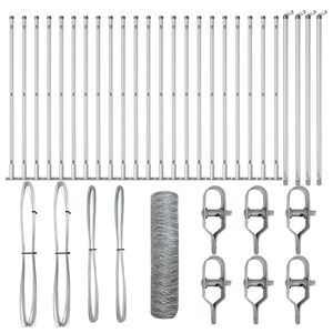 vidaXL Žoga āķis Sudraba