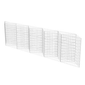 vidaXL gabions, cinkots tērauds, 300x30x100 cm