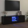 vidaXL TV skapītis ar LED lampiņām, 120x30x36 cm, melns