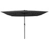 vidaXL Dārza parasols Antracīts un melns 295 x 295 x 245 cm