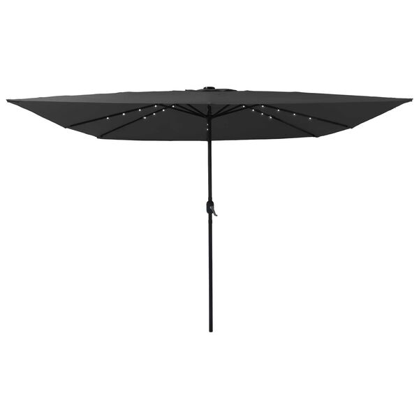 vidaXL Dārza parasols Antracīts un melns 295 x 295 x 245 cm