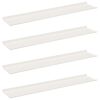 vidaXL Peldējo&scaron;ais plaukts 4 gab. Balts 100 x 18 x 2,5 cm Tērauds