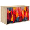 vidaXL Sienā montējams TV skapis HEESCH 69 x 33 x 40 cm Sonomas ozols