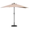 vidaXL Dārza parasols Pelēkbrūna 294 x 150 x 224 cm