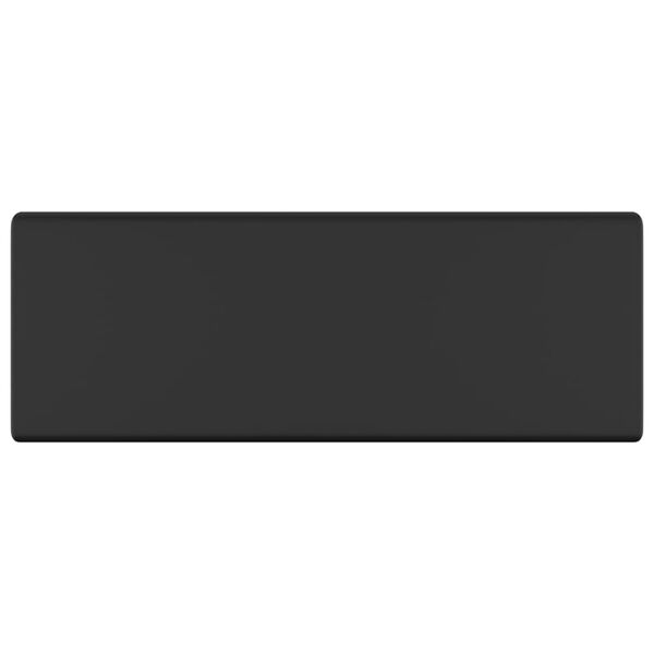 vidaXL izlietne, 41x41 cm, kvadrāta forma, matēta melna keramika