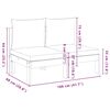 vidaXL divvietīgs dārza dīvāns ar matračiem, akācijas masīvkoks