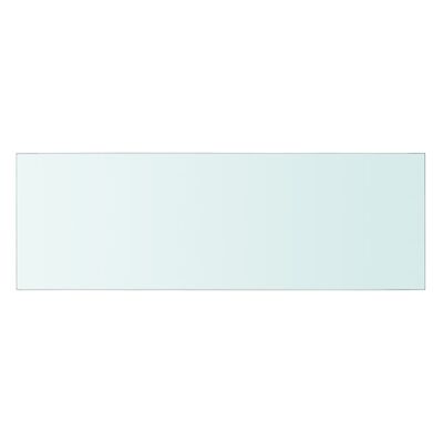 vidaXL sienas plaukti, 2 gab., 60x20 cm, caurspīdīgs stikls