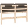 vidaXL Mīkstināts gultas galvgalis Brūns un Taupe 135 cm