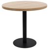 vidaXL bistro galds, gai&scaron;i brūns, 80 cm, MDF