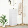 vidaXL skapītis, balts, 37,5x35x99 cm, inženierijas koks