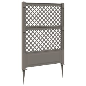 vidaXL Trellis ar kāti Pelēka 99 x 6 x 165 cm PP