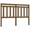 vidaXL gultas galvgalis, medus brūns, 126x4x100 cm, priedes masīvkoks