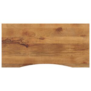 vidaXL galda virsma ar izliekumu, 120x50x2,5 cm, mango masīvkoks