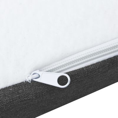 vidaXL gulta ar atsperu matraci, tumši pelēks audums, 180x200 cm