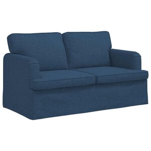 vidaXL Dīvāns Zila 144 x 80 x 85 cm audums
