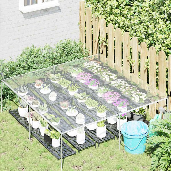 vidaXL Pārklājs ar acīm Caurspīdīgs 2 x 2 m Polietilēns