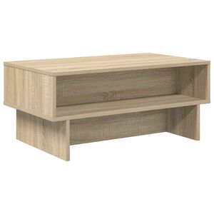 vidaXL Kafijas galdiņ&scaron; Sonoma ozols 80 x 46 x 35 cm Inženierijas koks