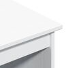 vidaXL Galds Balts 112 x 50 x 75 cm Cieta priede