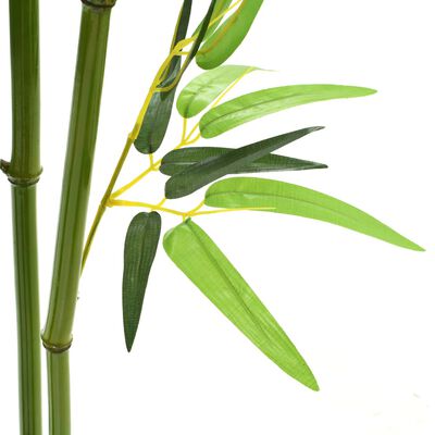 vidaXL mākslīgais bambuss ar podiņu, 175 cm, zaļš