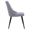 vidaXL virtuves krēsli, 4 gab., gai&scaron;i pelēks audums