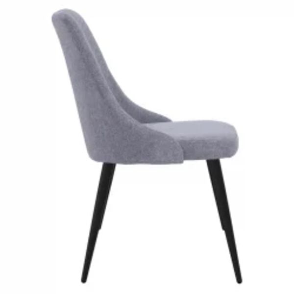 vidaXL virtuves krēsli, 4 gab., gai&scaron;i pelēks audums