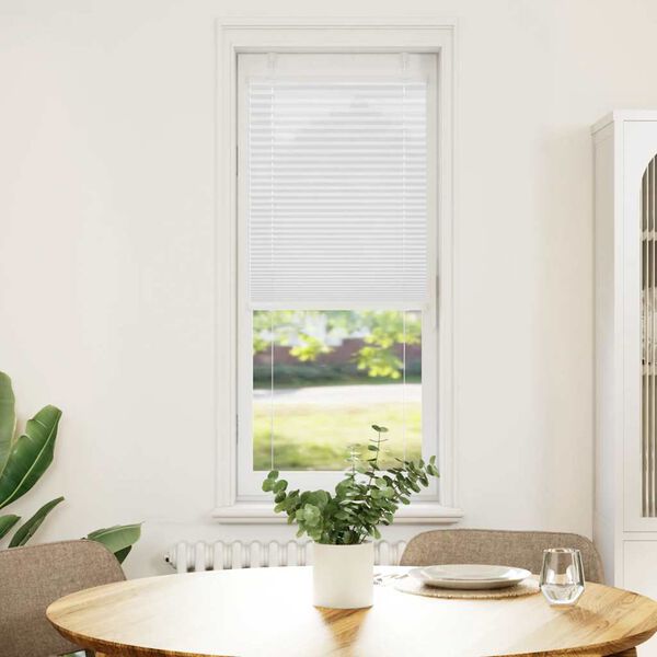 vidaXL kroku žalūzija balta 40x150 cm auduma platums 39,4 cm