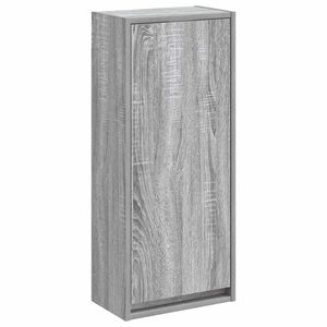 vidaXL Sienā stiprināts izlietnes skapis Pelēks Sonoma 35 x 20 x 81 cm